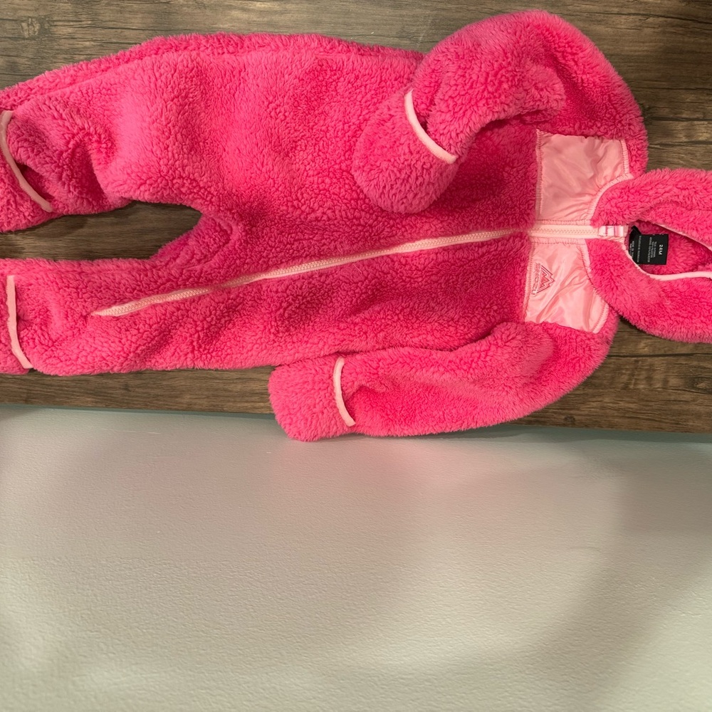 Snozu Pink Cozy Footie One Piece